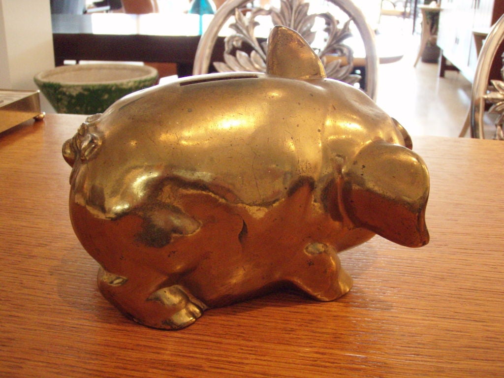 American Brass Piggy Bank