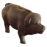 Cast Iron Pig Bank