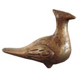 Vintage Brass Finish Bird Figurine