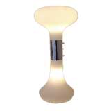 Mazzega Glass and Chrome Lamp Designed By Carlo Nason