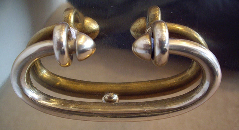 Two Drawer Studded Brass Chest by Sarreid Ltd