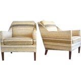 Edward Wormley for Dunbar Pair of Upholstered Chairs