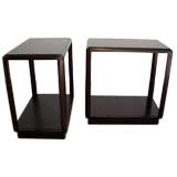 Pair of End Tables Designed by Edward Wormley for Dunbar