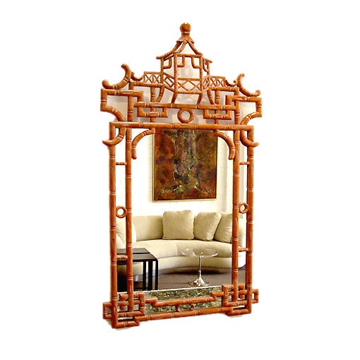 Painted Italian Mirror from a Tony Duquette Interior