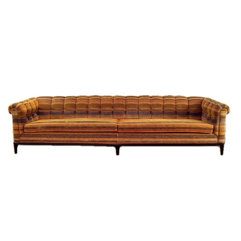 9' Sofa with Leather Welting by Monteverdi-Young