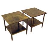 Pair of Bronze Tables signed Philip and Kelvin LaVerne