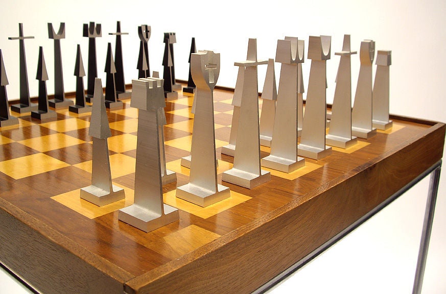 American Chess set with Chess Table