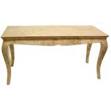 Desk covered with Tesselated Fossillized Coral