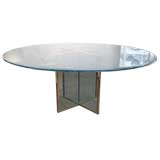 72" Round Glass Table by Steve Chase