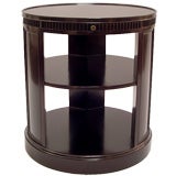 1950s Round Lacquered Side Table
