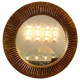 American 1930s Carved Gilt Wood Mirror