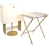 Set of Four Folding Tray Top Tables