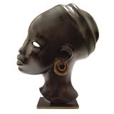 Hagenauer Bronze Stylized Head