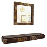 Paul Evans Patchwork Mirror and Console