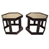 Pair-Octagonal Occasional Tables by John Keal for Brown Saltman