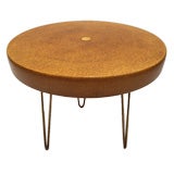 Mid Century Modern Cork and Iron Table