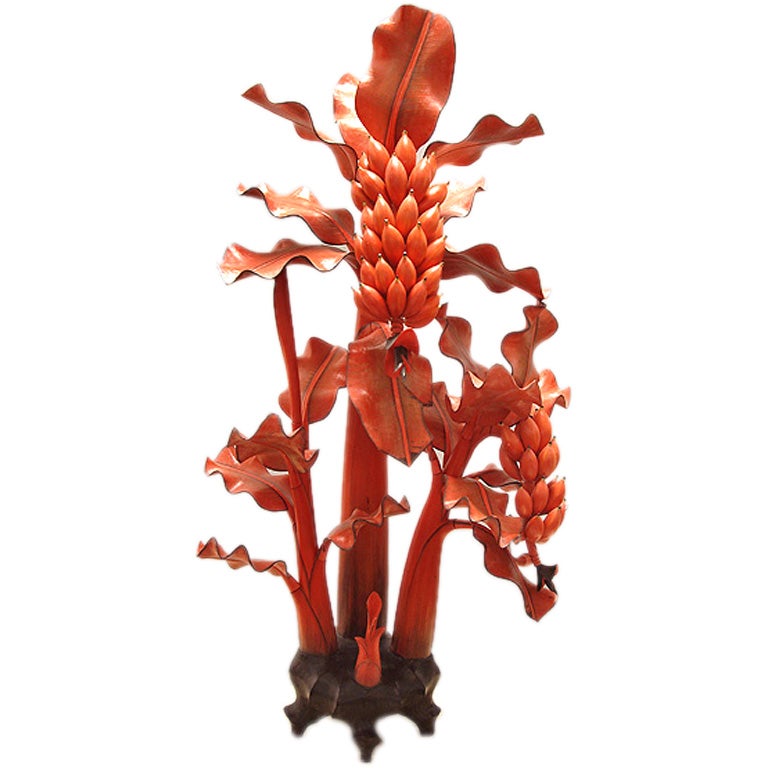 Balinese Carved Wood Banana Tree At 1stdibs Balinese Carved Wood Banana Tree For