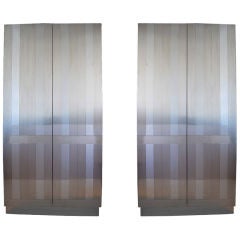 Pair of Paul Evans Vertical "Cityscape" Wall Cabinets