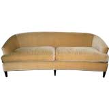 Crescent Sofa in Beige Mohair