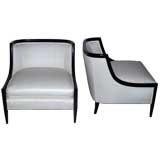 Fantastic French Curved Back Slipper Chairs