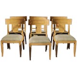 6 Custom Michael Taylor Klismos Dining Chairs