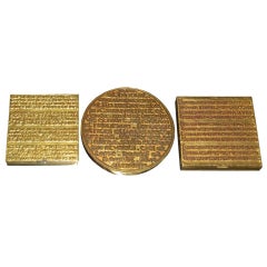 Line Vautrin Dore Bronze Compacts