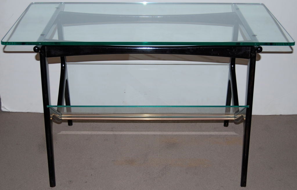 Mid-Century Modern Cesare Lacca Sculptural Glass Table For Sale