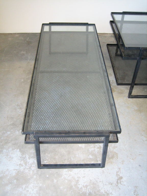 Mid-Century Modern  Muriel Coleman Custom Iron Tables
