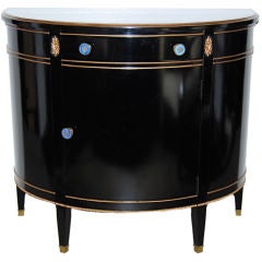 Elegant Maison Jansen Demi Lune Cabinet