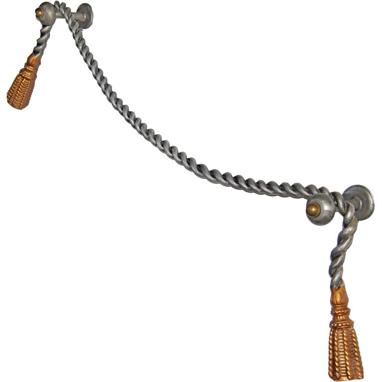 Metal Rope and Tassel Banister from I. Magnin