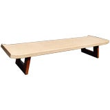 Paul Frankl Cork Top Pagoda Table Bench