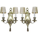 J.E. Caldwell Silverplated Sconces-4 Available