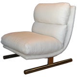 Milo Baughman Lounge Chair in Silk