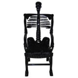 Very Rare Russian Folk Art "Skeleton" Chair