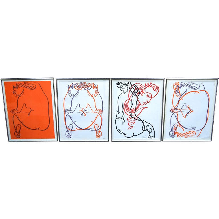 Set of 4 Jean Negulesco Prints