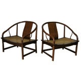 Pair of Michael Taylor for Baker "Far East" Armchairs