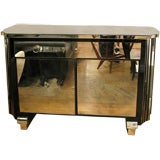 'Hollywood Regency' Style Mirrored Credenza, French 1930's