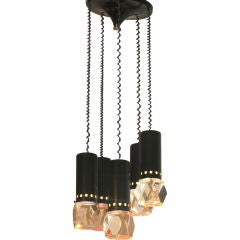 Italian Modernist 5-Pendant Ceiling Light