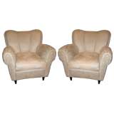 #4141 Pair of Italian Arm Chairs