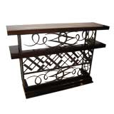 #4024  Console Table Attributed to Gilbert Poillerat