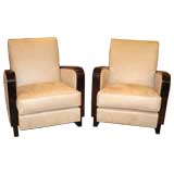 #3203 Pair of Art Deco 'Normandie' Style Club Chairs