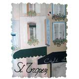 Scenic Wall Decoration of Hotel/Cafe in St. Tropez, France.