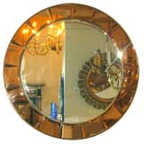 Round Italian Mirror by "Crystal Art", 1950
s