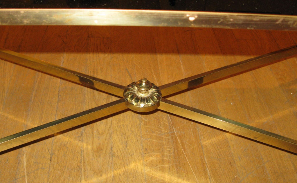 French 1940's Black Opaline Glass Coffee Table *now $2, 600.00
