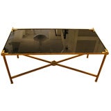 French 1940's Black Opaline Glass Coffee Table *now $2, 600.00