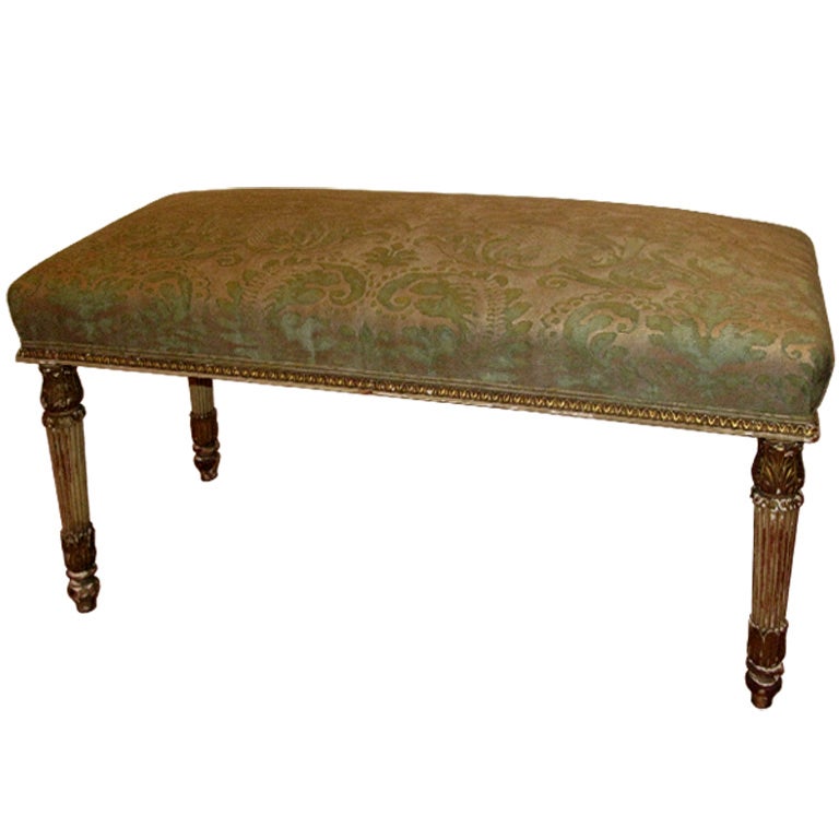 Louis XVI Style 'Banquette', 19th Cent. Carved Frame For Sale