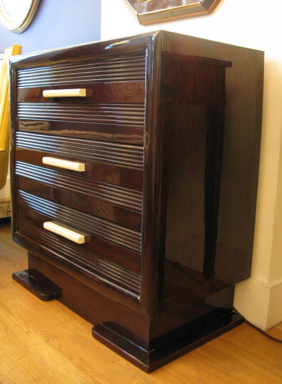 Handsome 3-Drawer Chest of Drawers, French 1940's