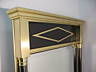 A tall and stylish french Maison Jansen style brass mirror
