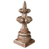 An Exuberantly Carved English Neo-Gothic Giltwood Finial