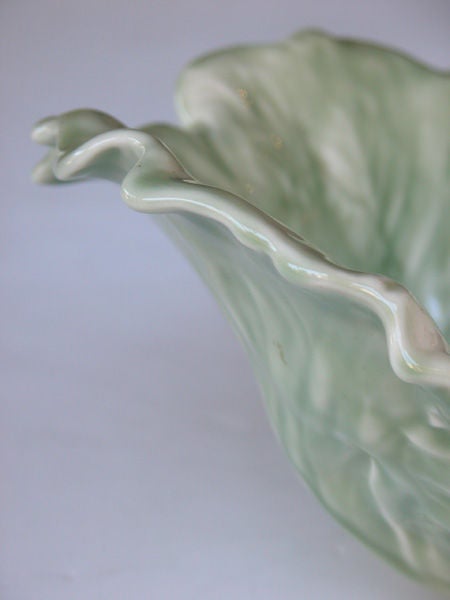 Mid-20th Century A Large-Scaled American Celadon-Glazed Ceramic Bowl:Rookwood